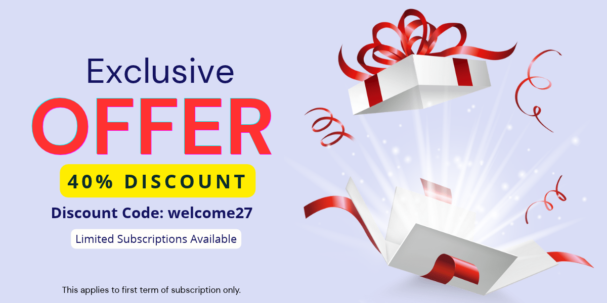 MyCareSpace exclusive offer for new subscribers! Get 40% off your first subscription term with discount code welcome27. Limited subscriptions available.