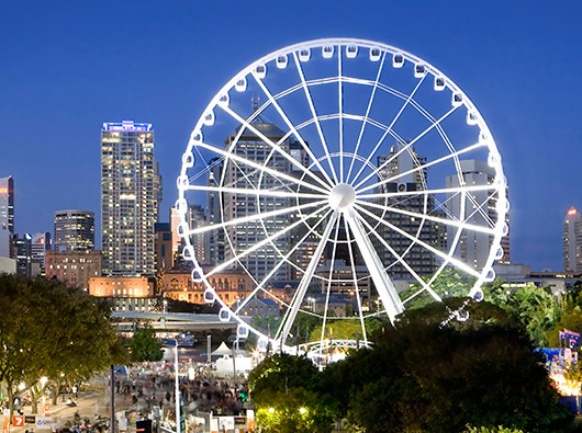 Ferris wheel at night