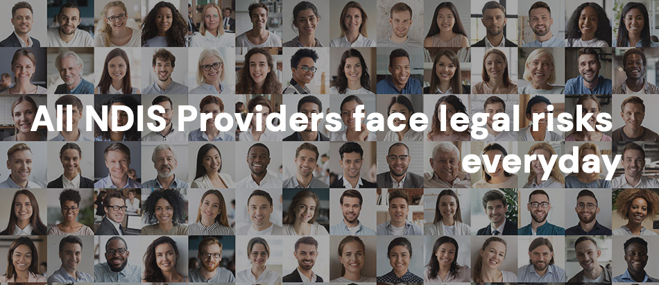 Many faces of NDIS providers in a mosaic