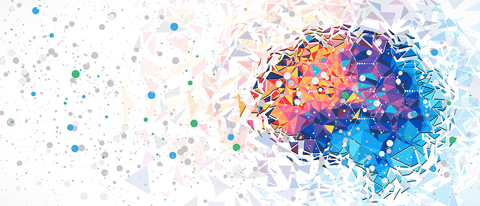 Image of a colourful brain illustration