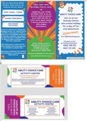 Ability Choice Care - School Holidays Program